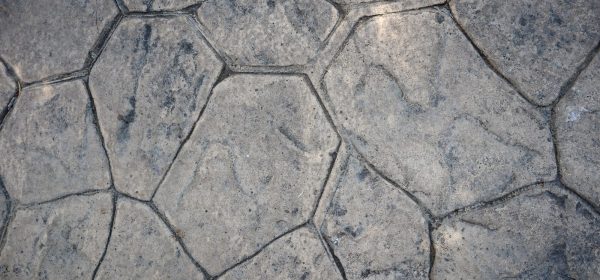 a close up view of a stone pavement